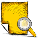 note, search icon