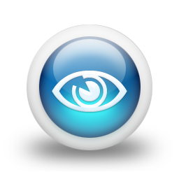 glossy,blue,orb icon