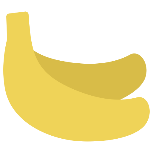 Food Color Banana svg vector icon