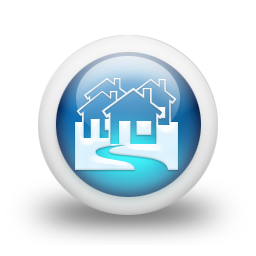 glossy,blue,orb icon