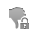 hand,thumbsdown,lock,open icon