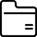computer folder, files, folder, paper folder svg vector icon