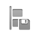 align,vertical,left,diskette icon