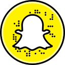 media, snapchat, social svg vector icon