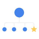 business, chart, hr, organization, rookie, star svg vector icon