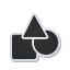 shapes, sticker icon
