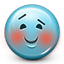 blush, blushing, emot, smiley, smiley face icon