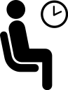 room, waiting svg vector icon