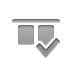 align,horizontal,top,checkmark icon