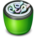 bin, full, recycle icon