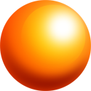 ball, orange, sphere icon