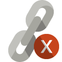 link,cross icon