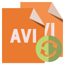 file,format,avi,refresh icon