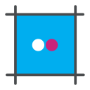 flickr svg vector icon