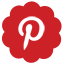 flower, pinterest, red icon