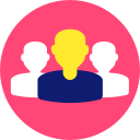 company, crowd, group, people, team, teamwork svg vector icon