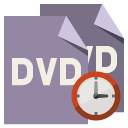 file,format,dvd,clock icon
