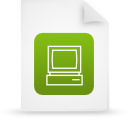 document, file, green, paper icon