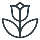 flower, spring, tulip svg vector icon