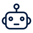 astronaut, astronomy, robot, science, space svg vector icon