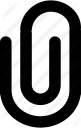 attachment, clip, paper, paperclip icon