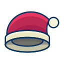christmas, clothes, clothing, fashion, hat svg vector icon