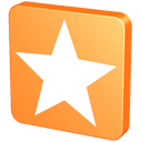 bookmark, fav, favorite, favorites, favourites, mandarin, mandarine, orange, star, tangerine icon