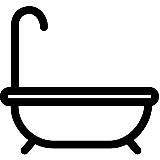 Bathtub svg vector icon