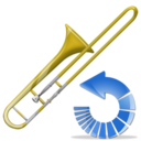 trombone,reload,instrument,refresh icon
