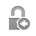 lock,open,left icon
