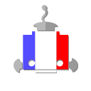 bot, flag, fr, france, french, robot, telegram svg vector icon