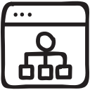 browser, data, datasharing, network, sharing, social, webcontent svg vector icon