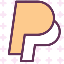 brand, logo, network, paypal, social svg vector icon