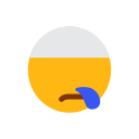 emoji, face, islam, muslim, sleepy face svg vector icon