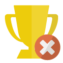 trophy,close icon