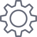 action, cog, gear, options, preferences, service, settings svg vector icon