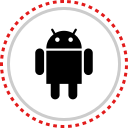 android, logo, social svg vector icon