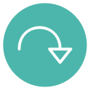 circle, redo, style svg vector icon