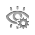 red,eye,gear icon