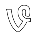 app, application, iphone, media, social, video, vine svg vector icon