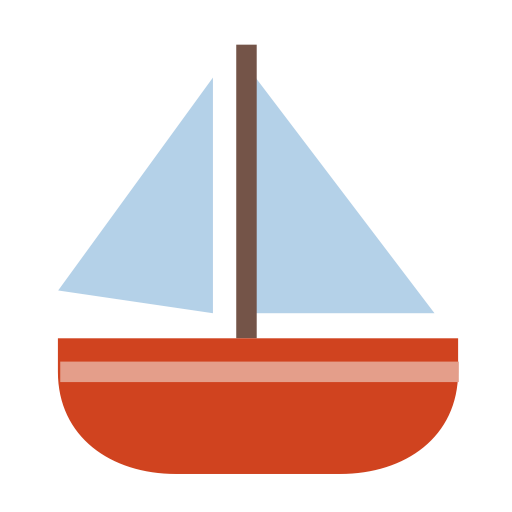 Sailboat svg vector icon