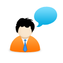 buddy,chat,talk,comment,speak icon