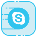 media, skype, social svg vector icon