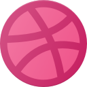 dribbble, logo, media, social svg vector icon