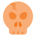 death, halloween, holyday, scare, skull svg vector icon