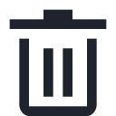 bin, delete, dust, erace, garbage, recycle, trash svg vector icon
