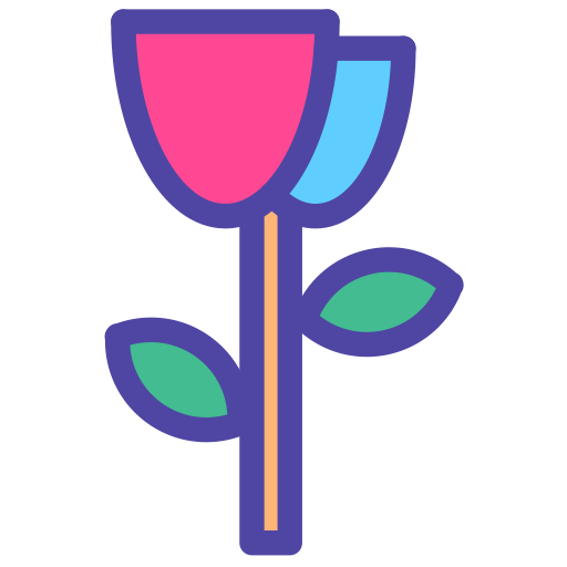 Rose svg vector icon