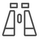 binoculars, glasses, nature, sights, travelling, trip, view svg vector icon