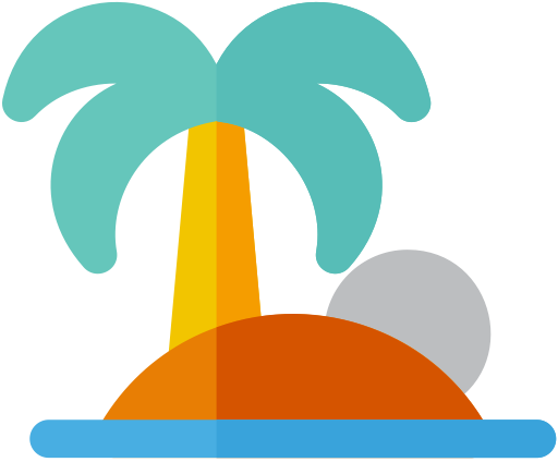 Island svg vector icon
