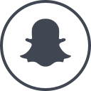 media, online, snapchat, social svg vector icon